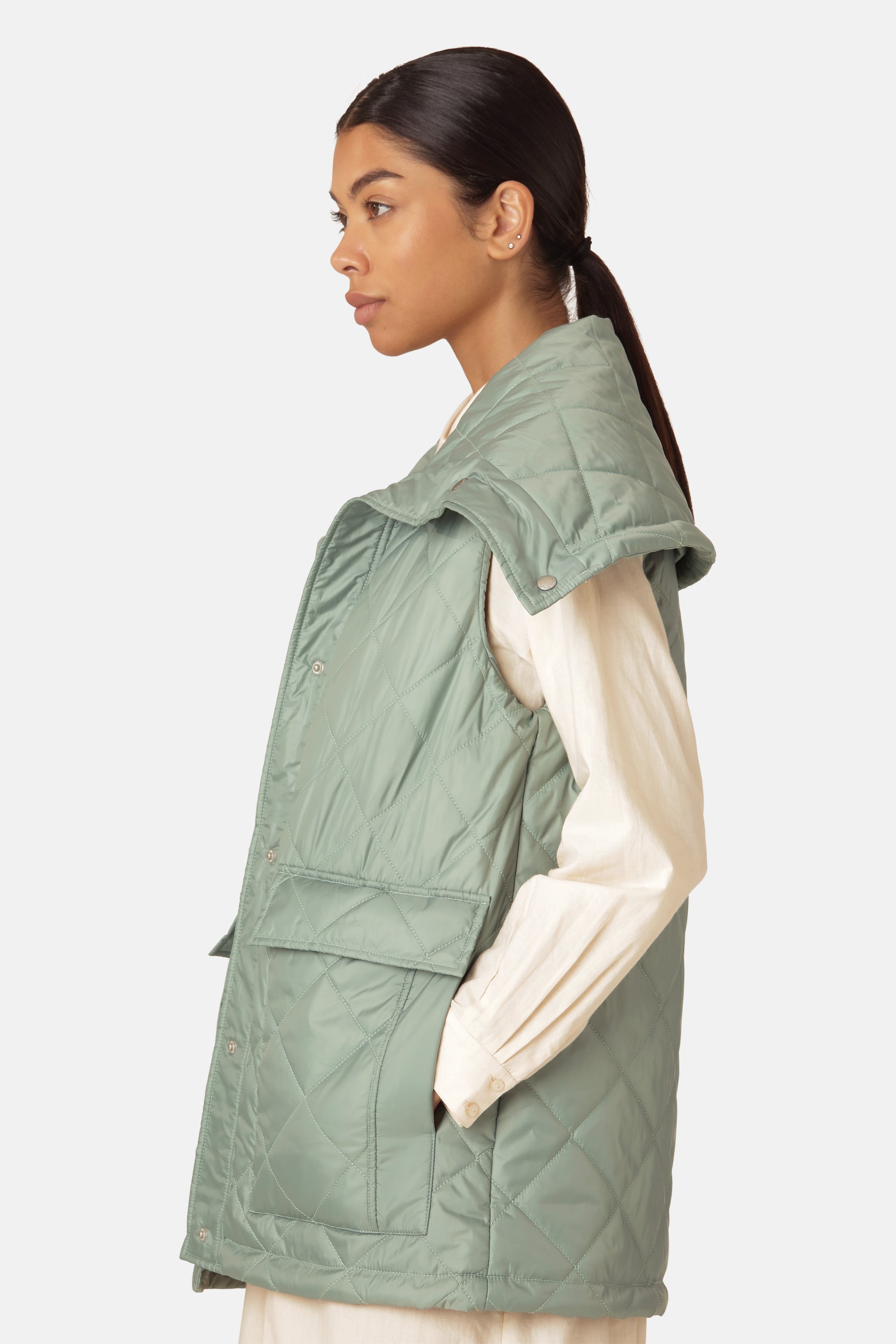 Ilse Jacobsen Hornbæk Outerwear Padded Vest Vest 451 Bleached